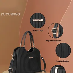 YOYOWING Quilted Structured Handheld Bag image 5