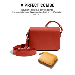 DailyObjects Structured Sling Bag with Zip Wallet image 2
