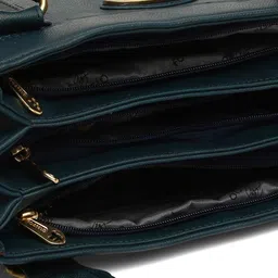 Fostelo Blue PU Structured Handheld Bag image 5