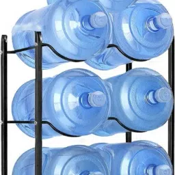 Water Dispenser Kitchen Rack 6 Water Bottle 20 ltr 30ltr Holder stand,Bislery Bottle stand,Water Jug Stand Iron-image-71