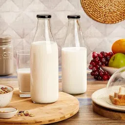 Glass Water Bottles For Water Milk Juice 1 Litre 1000 ml Bottle-29