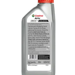 castrol Activ 20W-40 4T 3X Protection with Actibond Technology for Bikes|API SN & JASO MA2 Synthetic Blend Engine Oil image 3