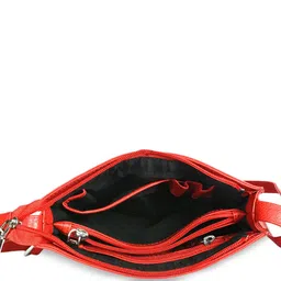Sassora Textured Leather Structured Sling Bag image 3