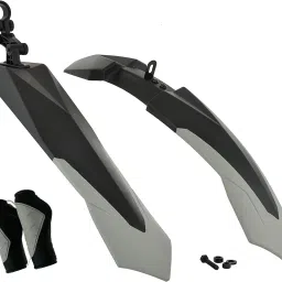 Bicycle Mudguard Grip Combo 26, 27.5, 29 Inch Cycle Flying Fender Handle Grip Clip-on Front & Rear Fender-0