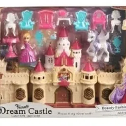 budetto Dream Castle Set with Light and Music Role Play Blocks Play House Color May Vary image 4