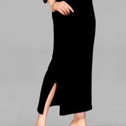 DRESQUE STORE Nylon Blend Saree Shapewear With Drawstring Black (L) Polyester Petticoat-picture-6