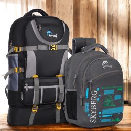 60L Rucksack & 30L Backpack Combo for Travel, Hiking, and Daily Use (Unisex) Rucksack - 60 L-image-106