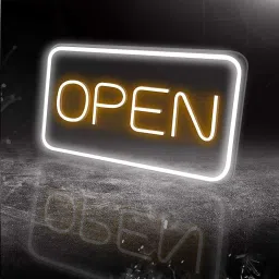 Neon Open Sign, 16"x 9"New Electric Signs, Ultra Bright for Busines Signs, Electric Light Up Signs for Bars, Stores, Coffee Shop, Hotel etc. (Horizontal) Table Lamp-picture-10
