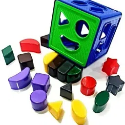 therichjd Blocks Shape Sorter Cube Building Blocks image 3