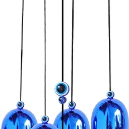 Feng Sui Heart Evil Eye hanging Wind Chimes For Home Kitchen garden Decoration Wood, Aluminium Windchime-image-51