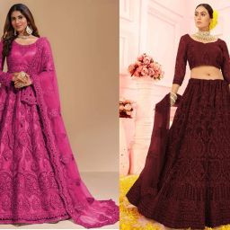 Embroidered, Embellished Semi Stitched Lehenga Choli-image-9