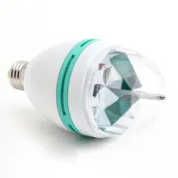 ™ LED Rotating Disco Light Bulb with E27/E26 Screw Base (Multi Changing Color,3W) Party Bulb Single Disco Ball (Ball Diameter: 12 cm) Single Disco Ball-picture-40