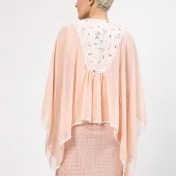 LELA Self Design Open Front Shrug image 5