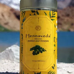 HENNAVEDA Organic Indigo Leaf Powder Hair Colour - 100g image 4