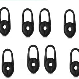 Aeoss 6 Pcs Soft Silicone Earphone Covers Bluetooth Earphone Earbud Earphone Earphone Bud Tips Earbuds (Black) In The Ear Headphone Cushion-image-20