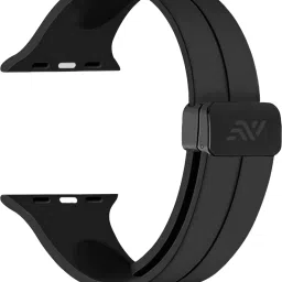 NECESORIES Silicon Magnetic Folding Buckle Band Compatible with Iwatch 42/44/45/46/49 mm Smart Watch Strap-picture-19