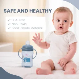adore ARRO Soft Spout Sipper with Dust Free Cap and Twin Handle- 270ml image 5