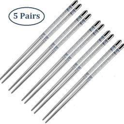 Cooking, Decorative, Eating, Training Stainless Steel Chinese, Japanese, Korean, Vietnamese Chopstick-image-78