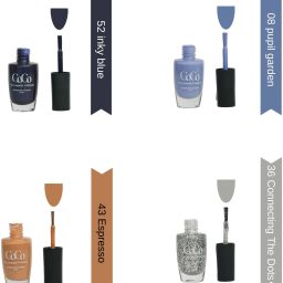 The Cosmetic Company|Glossy Finish |High Shine Nail Polish For Women | Inky Blue,Pupil garden,Espresso,Connecting the dots-15