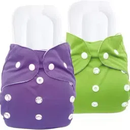 Premium Washable Reusable Leak proof Double Laminate Cloth Diapers with Inserts-31