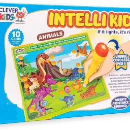 arniyavala Intellikids Animals A Perfect Electro Game. 10 Double Sided Printed Cards. If it Lights its Right. A Fun Way to Learn About Animals image 3