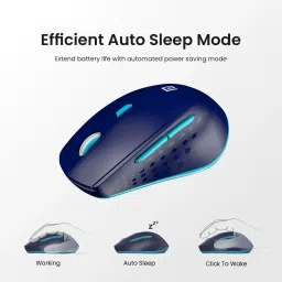 Portronics Toad 32 Wireless Mouse with 6 Buttons, Ergonomic Design, Adjustable Optical DPI Wireless Optical Mouse image 5