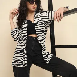Trend Arrest Cotton Printed Open Front Shrug image 3