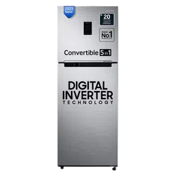 SAMSUNG 301 Litres 3 Star Frost Free Double Door Convertible Refrigerator with Stabilizer Free Operation (RT34C4523S9/HL, Refined Inox)-image-15