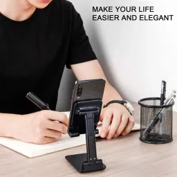 4uonly Foldable Mobile Stand Holder Adjustable Desktop Cell Phone jgd1 Mobile Holder image 4