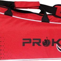 Badminton Kitbag with Double Zipper Compartments - Red/Black-image-60