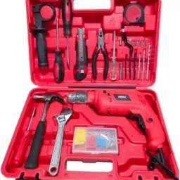 ELECTRIC IMPACT DRILL KIT FORWARD REVERSE,10MM CAPACITY,ELECTRONIC SPEED CONTROL Power & Hand Tool Kit-image-87