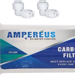 RO 4 Inch Post-Carbon Filter +2pcs Connector, Suitable for All RO Water Purifier Solid Filter Cartridge-image-80
