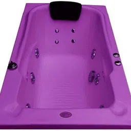 Bonn Acrylic 4.5 Feet with Jacuzzi and Back Massager - Magenta Free-standing Bathtub-image-18