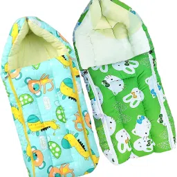 Sharma Clothing Green And Kitty Green Pack of 2 Sleeping Bag-image-22