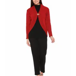 TWENTY ME V-Neck Long Sleeves Open Front Shrug image 2
