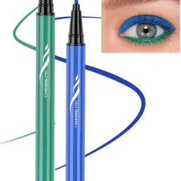 New Waterproof Tip Liquid Eyeliner,Waterproof Blue & Green Sketch Eye Liner 4 g-image-0