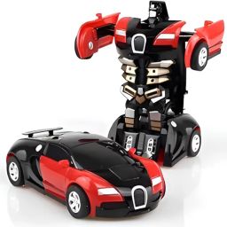 Battery Operated Converting Car to Robot,Robot to Car Automatically,Robot Toy-image-0