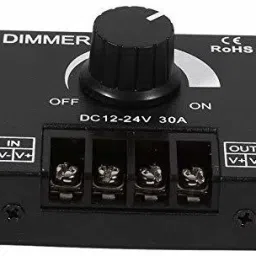 goodsbazaar LED Switch Dimmer Controller for Led Strip Single Color LED Strip Lighting Lamp 30 A Rotary Dimmer image 3