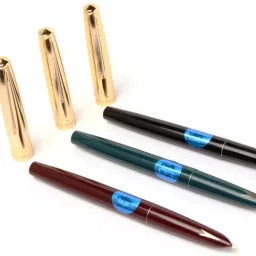 Original HERO 330 Model Classic Gold Cap Black, Red, Green Color Fine Nib Fountain Pen-24