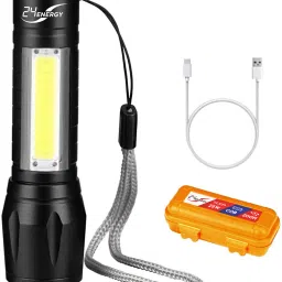 Zoomable metal Light Super Bright COB | Waterproof Torch-image-90