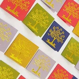 20 Pcs Gift Card Tree Printed Multipurpose Use With Giftings Greeting Card-7