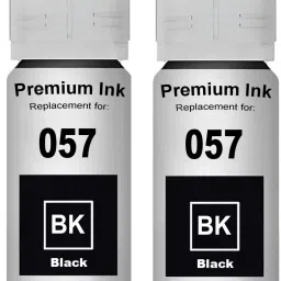 HYNEAR 057 Black Refill Ink(70ml X 2Bottle)Compatible For L8050,L18050,L8150W Printers Black - Twin Pack Ink Bottle-10