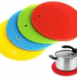 Pot Holder Trivet For Hot Dishes Heat Resistant Pad Non Slip Dining Table Mats Kitchen Insulation Anti-Slip Coasters Dining Mat finish Silicone Trivet-10