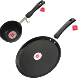 LAZYwindow Premium Quality Nonstick Tadka Pan And Tawa Combo Tadka Pan 11 cm diameter 0.25 L capacity-picture-6