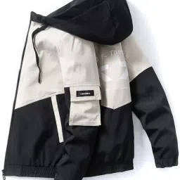 Men Colorblock Casual Jacket-image-11