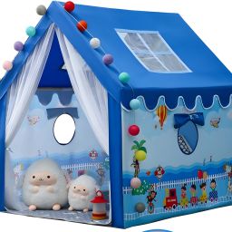 Colorfull Kids Play Tent House for 3-9 Years Old Girls and Boys (Blue)-picture-13