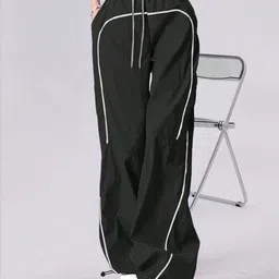 tabadtod Women Regular Fit Black Polycotton Trousers-picture-47