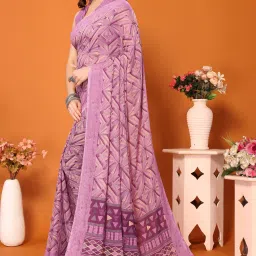Dyed Daily Wear Georgette Saree-image-80