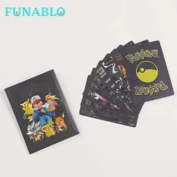 10 PCS Rare Black Foil Cards Pokermen Deck Box, Best Gift for Collectors-24