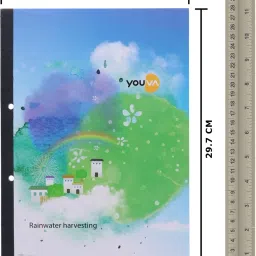 navneet Youva Hard Bound Refill Book - A4 Size 21x29.7 cm Single Line A4 Notebook Single Line 150 Pages image 5